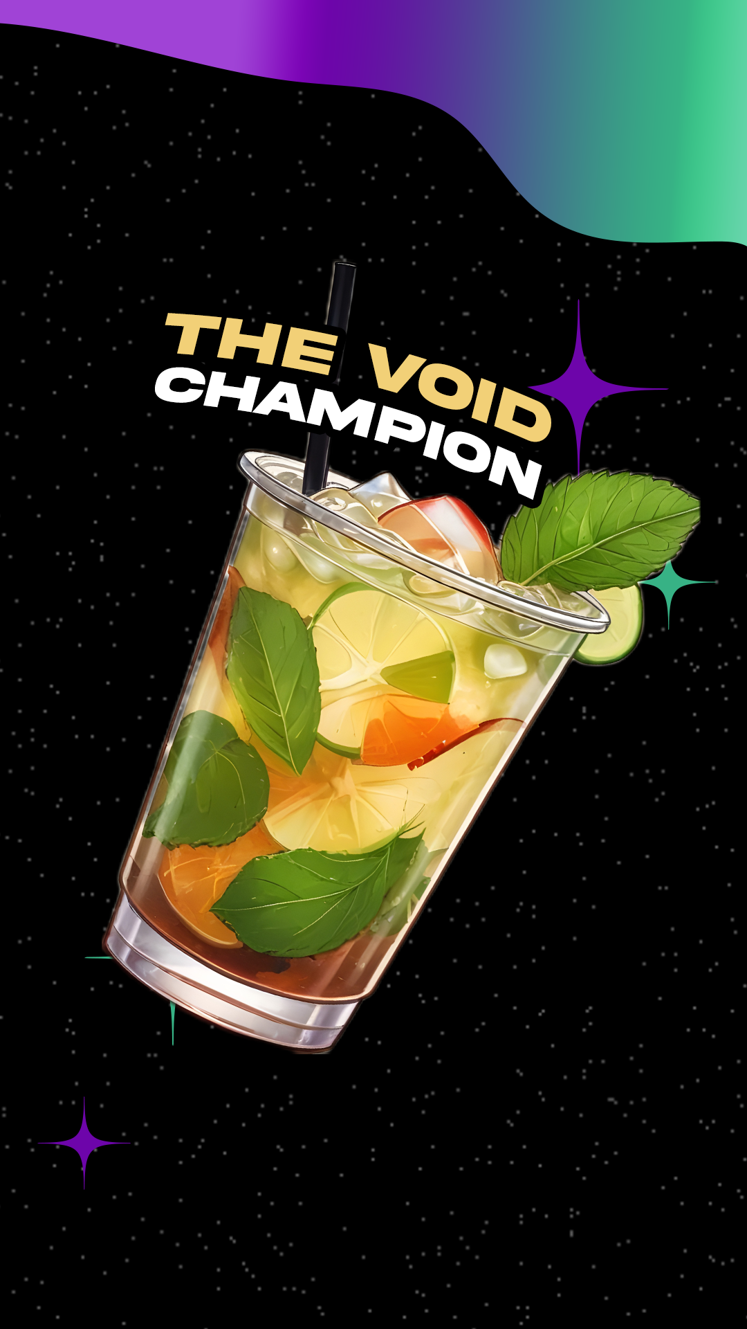 Official THE VOID Champion mocktail artwork